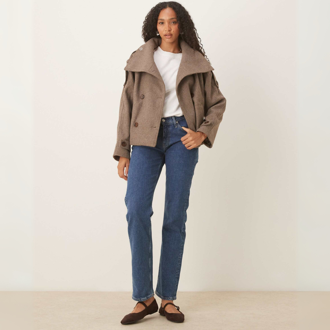 Sera Cropped Trench Coat