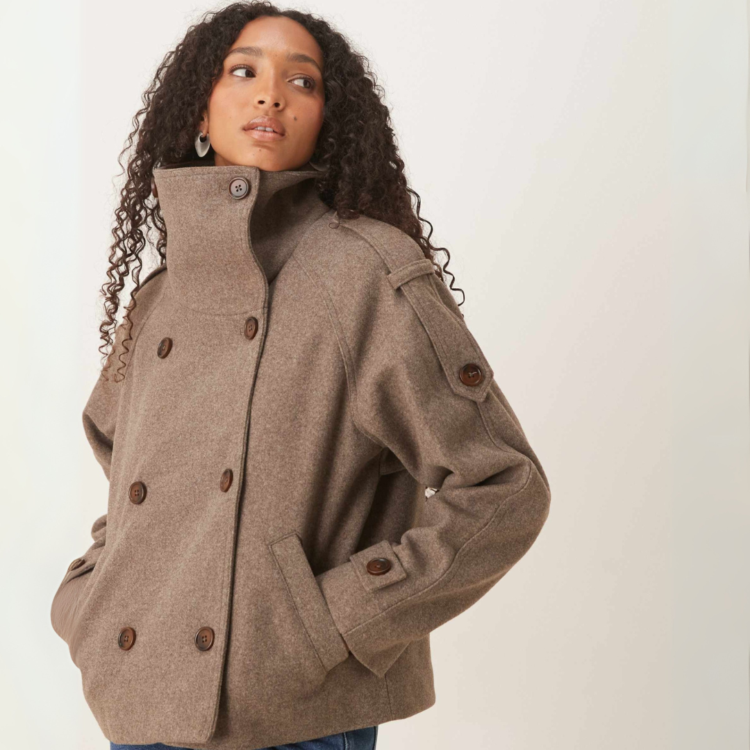 Sera Cropped Trench Coat