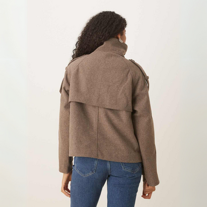 Sera Cropped Trench Coat